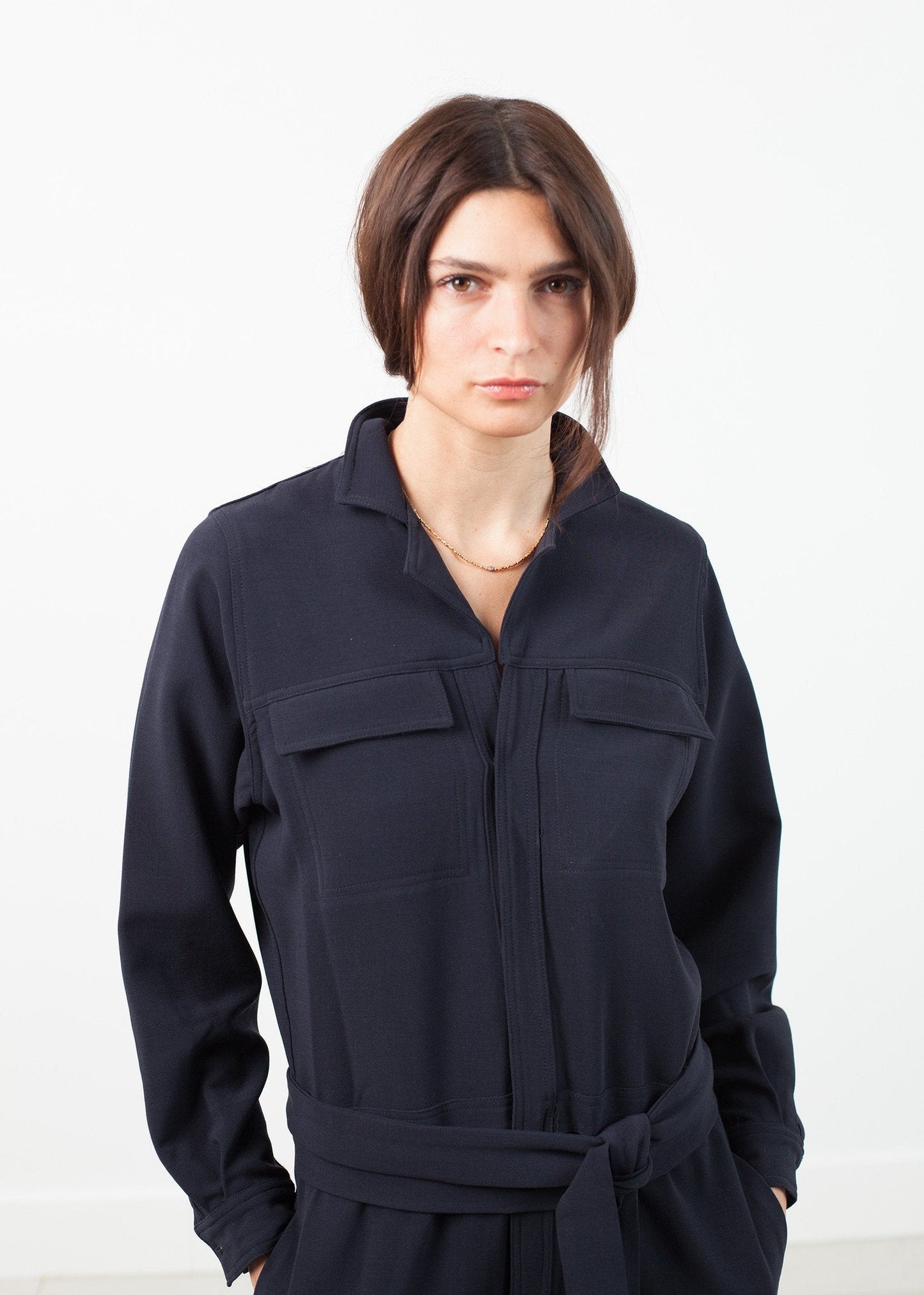 Worker Jumpsuit in Navy - formtest11