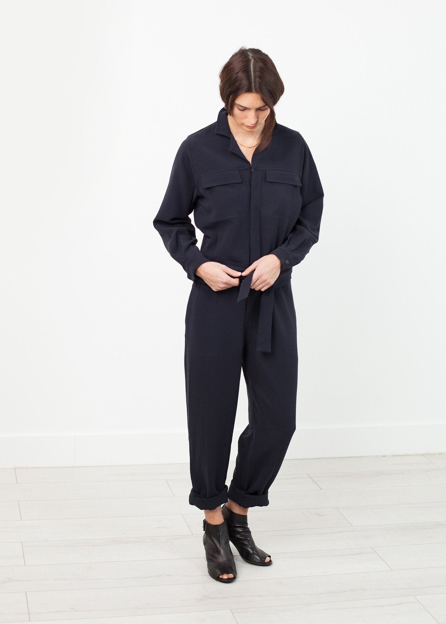 Worker Jumpsuit in Navy - formtest11