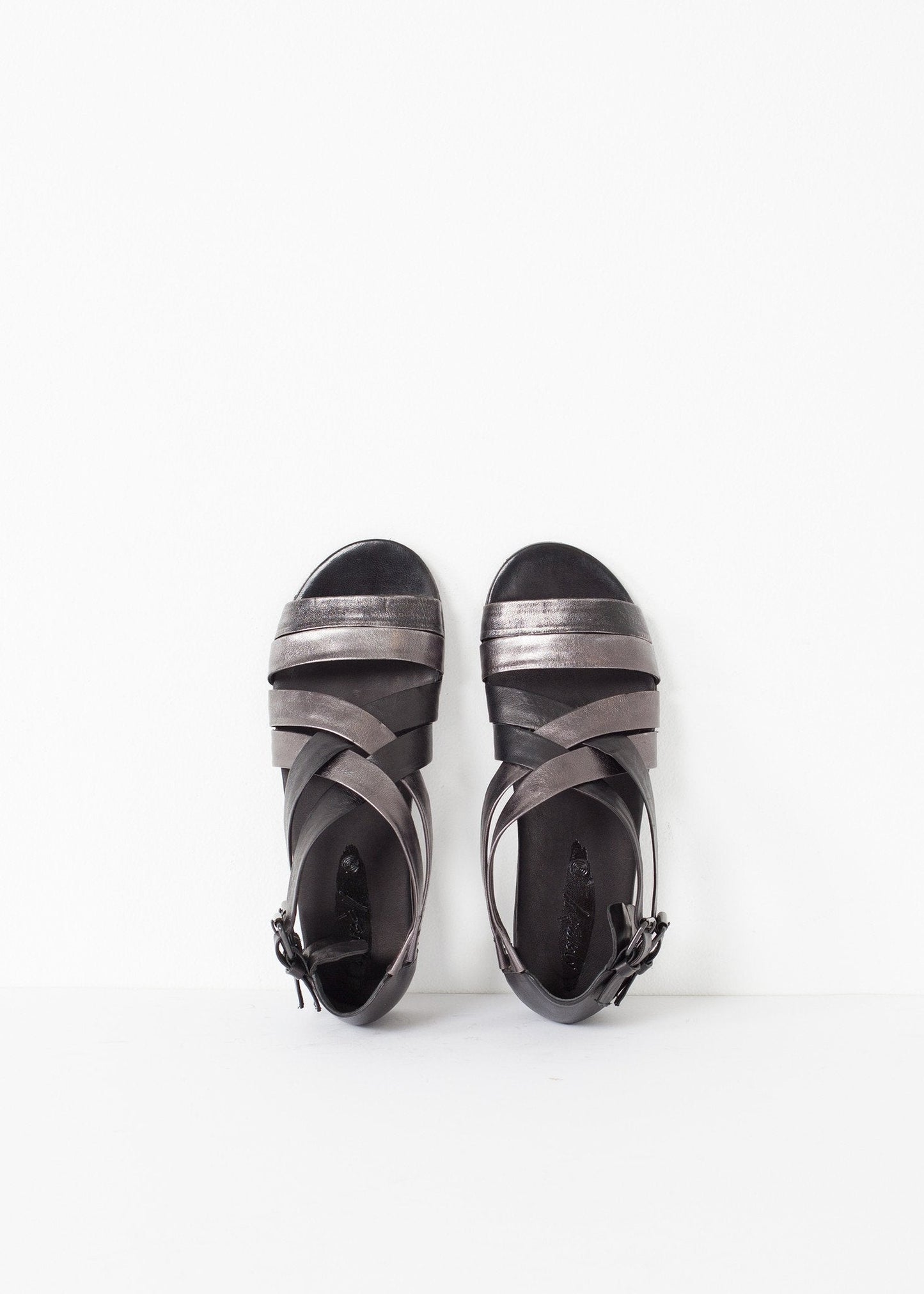 Wrap Sandal in Black/Steel - formtest11