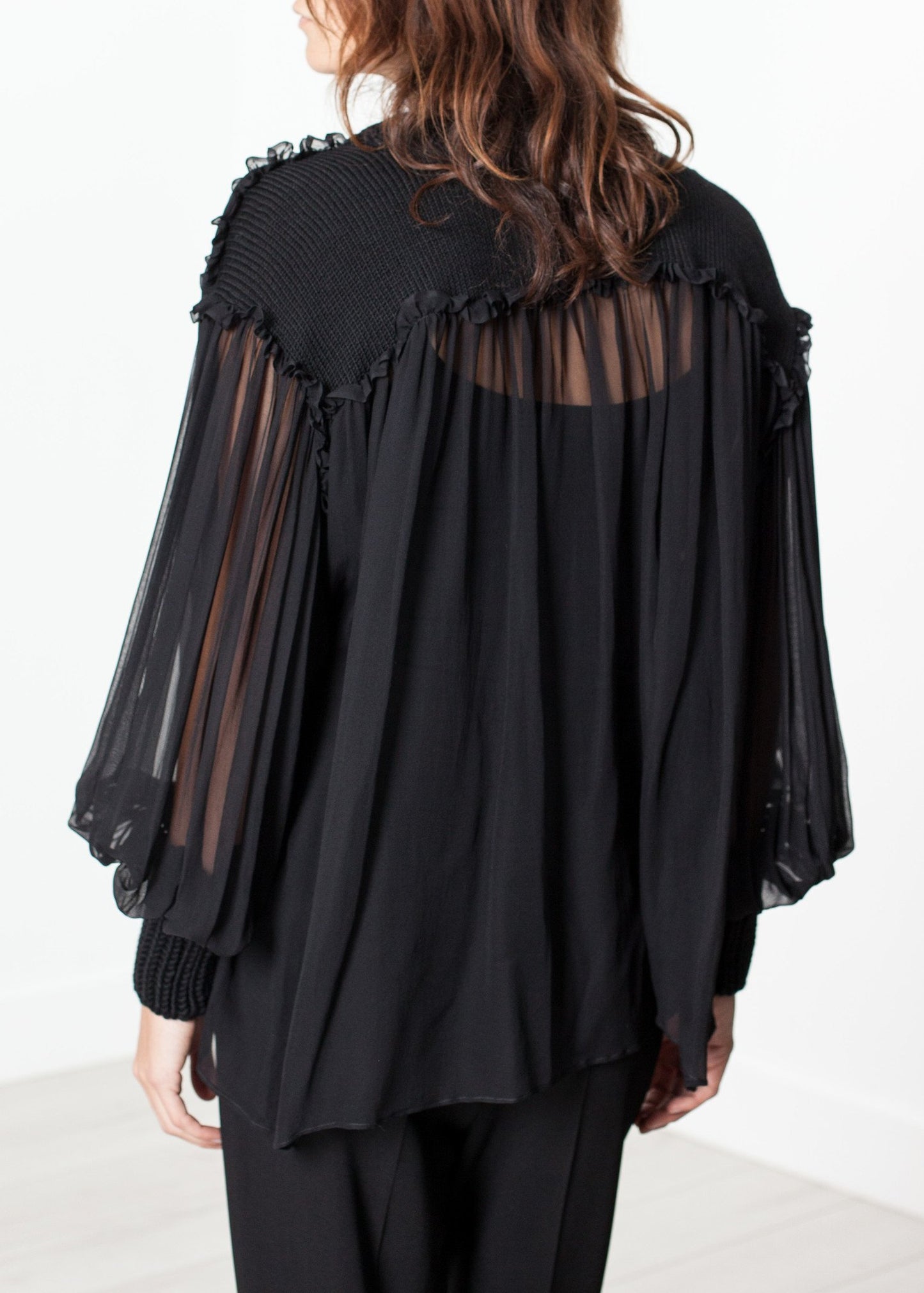 Pull en soie Poet noir