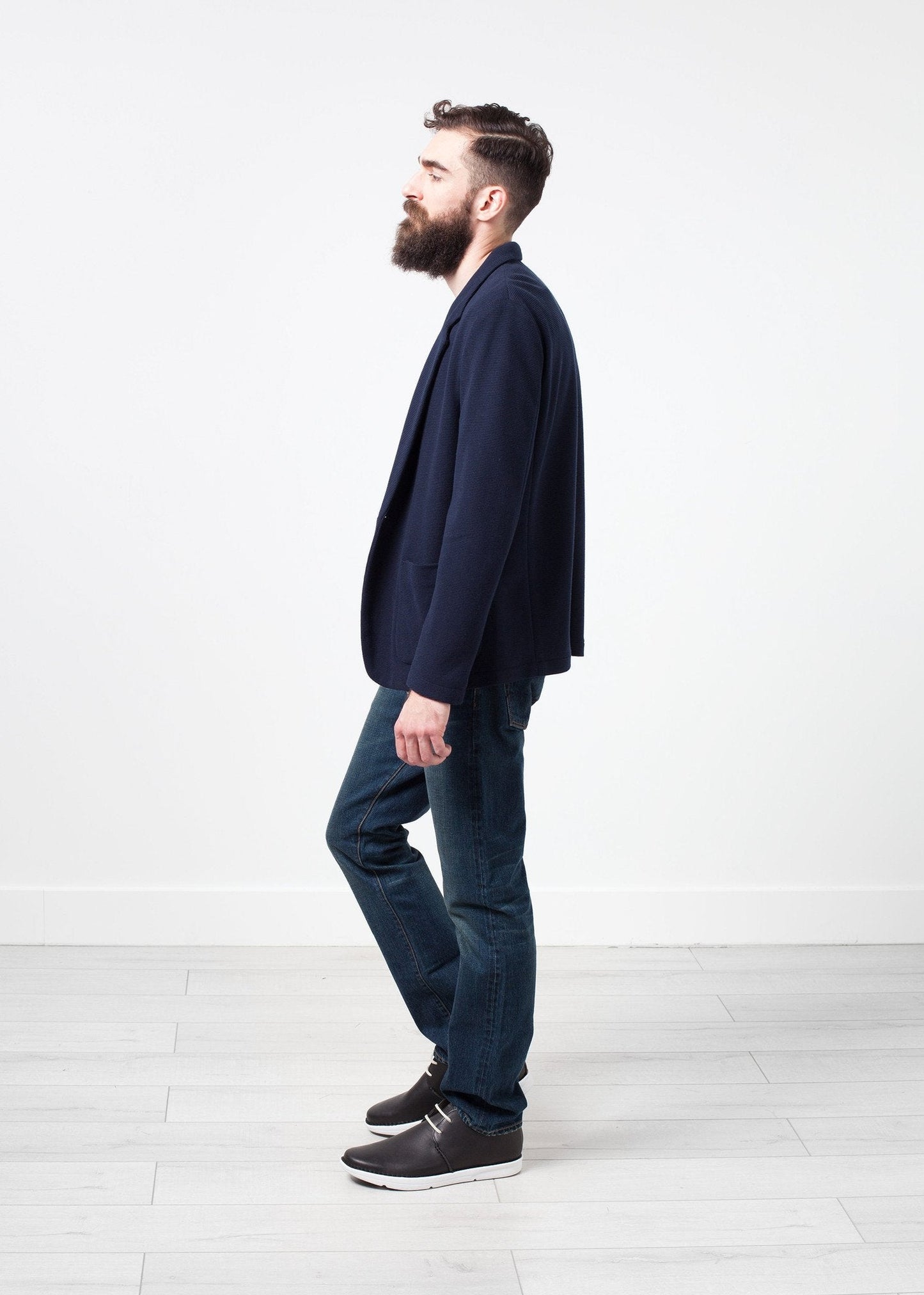 Cotton Jacket in Navy - formtest11