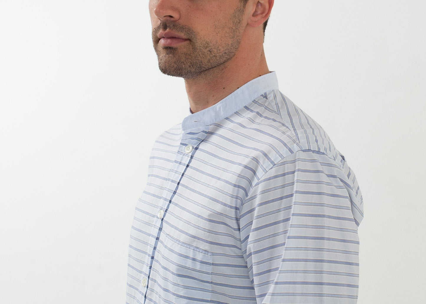 Mandarin Collar Formal Shirt - formtest11