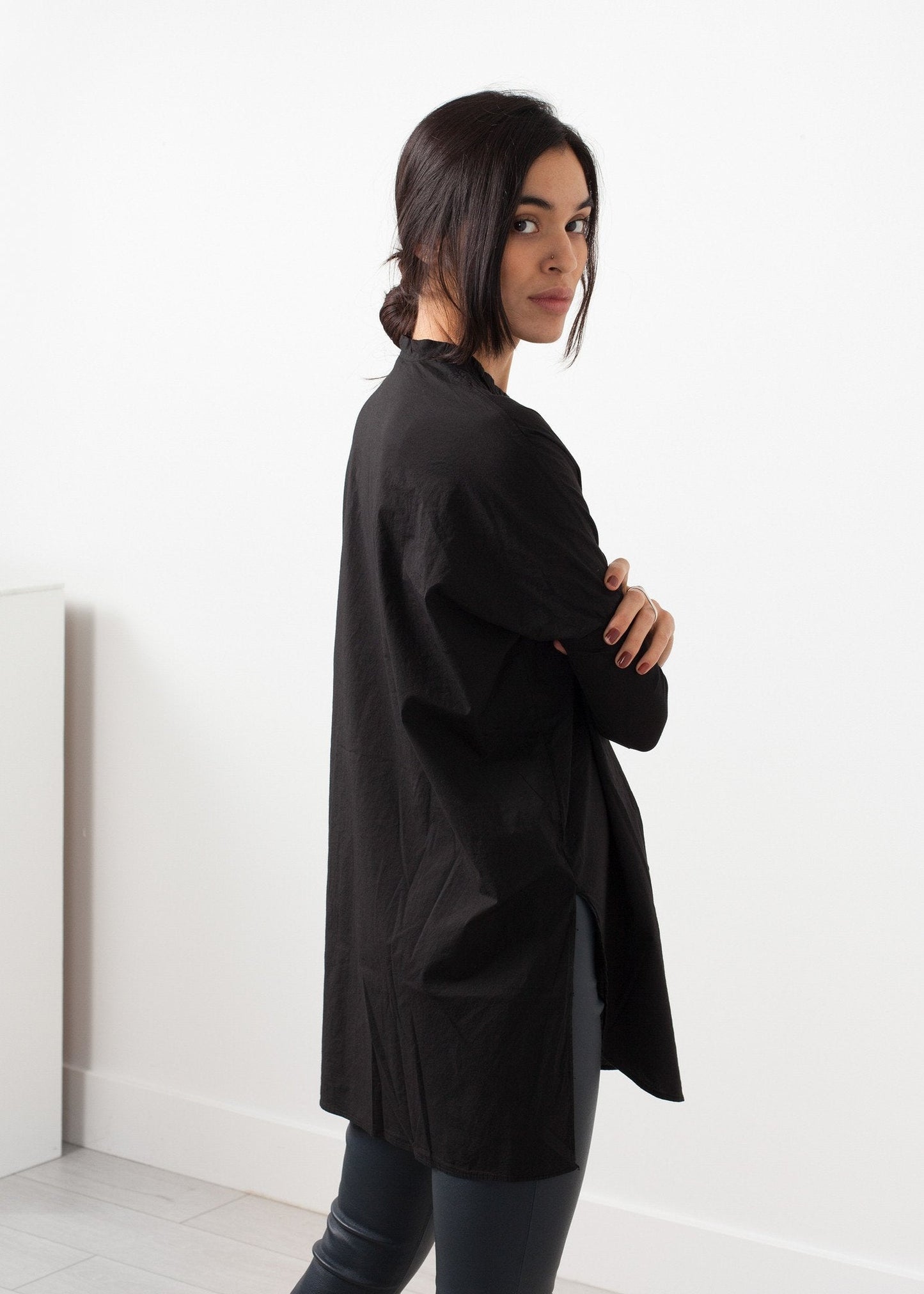 Oversized Bibbed Blouse - formtest11