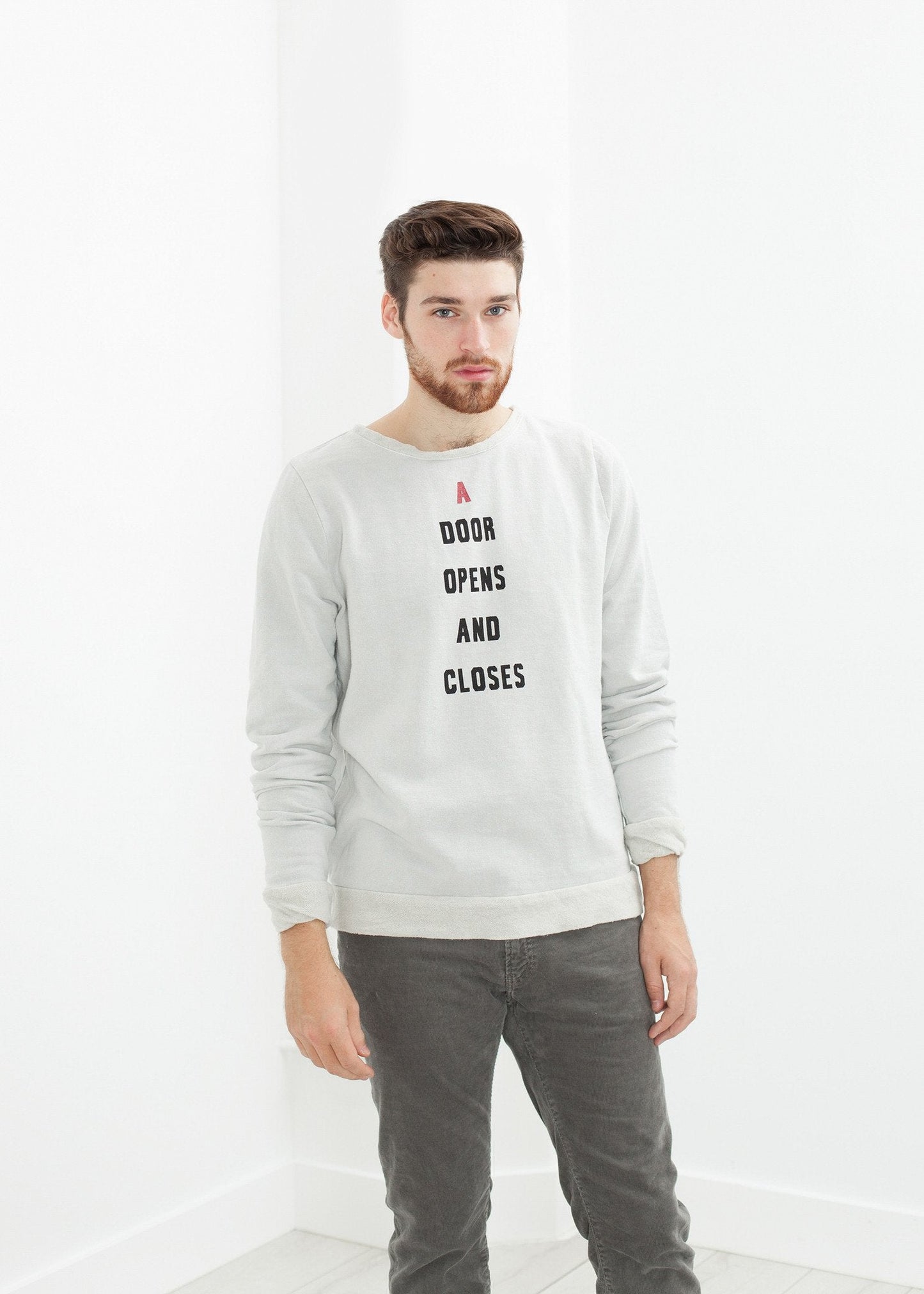 Vintage Sweatshirt in Light Grey - formtest11