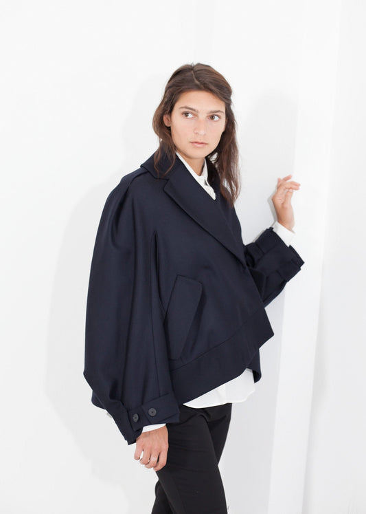 Wool Cocoon Jacket - formtest11