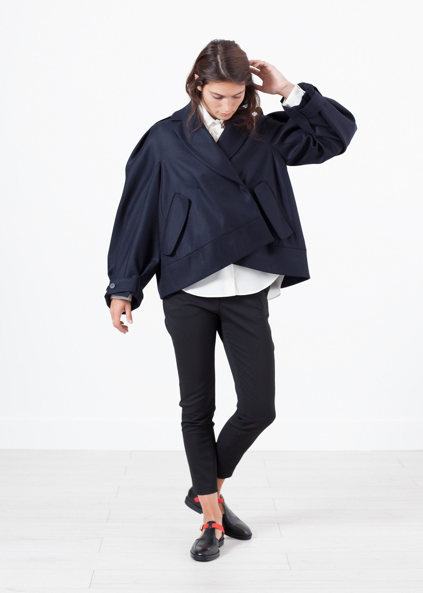 Wool Cocoon Jacket - formtest11