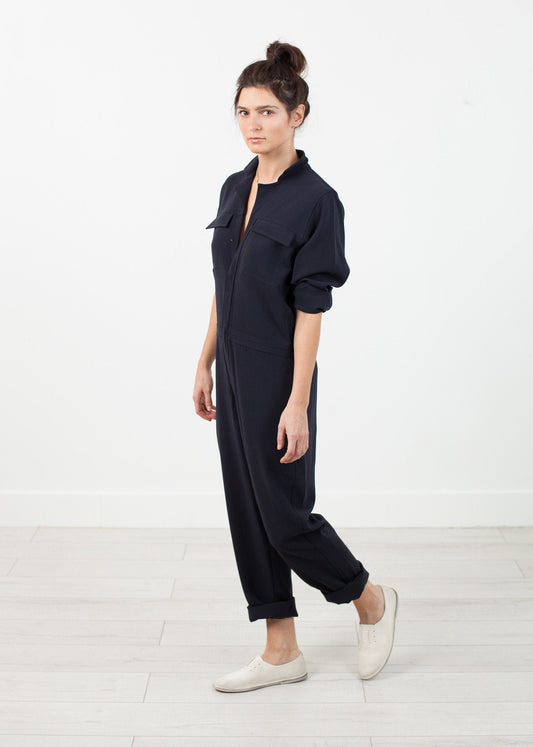 Worker Jumpsuit in Navy - formtest11