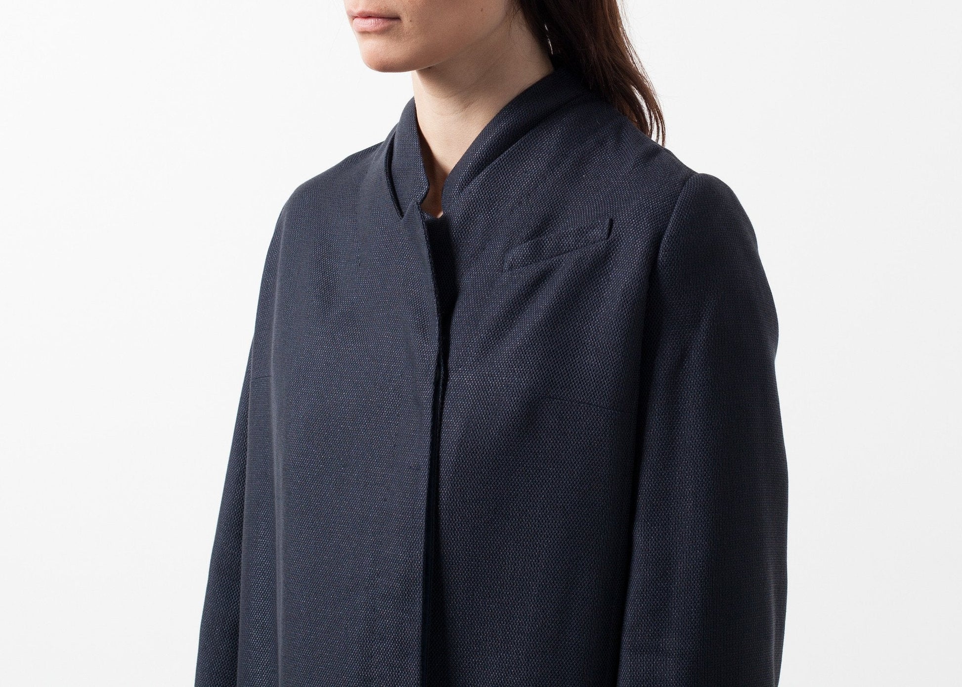 Woven Pleat Back Coat - formtest11