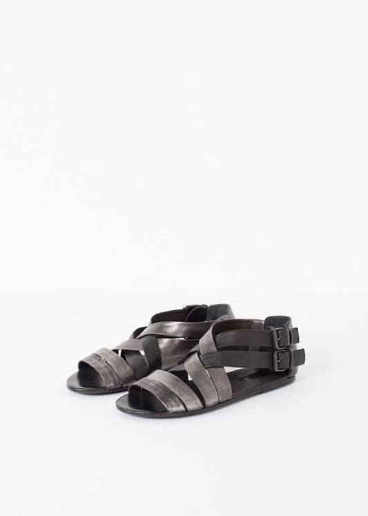 Wrap Sandal in Black/Steel - formtest11