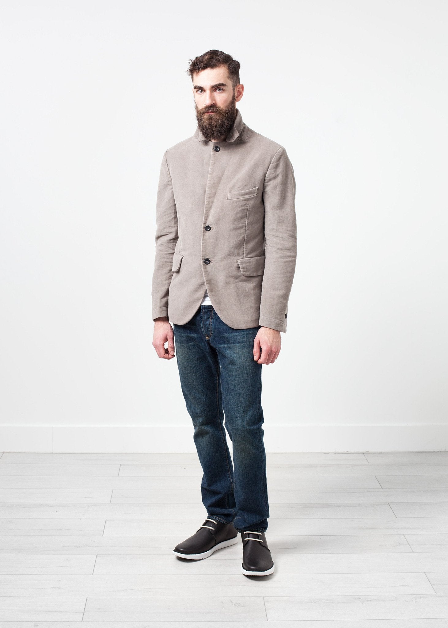 Zepo Brushed Cotton Blazer - formtest11