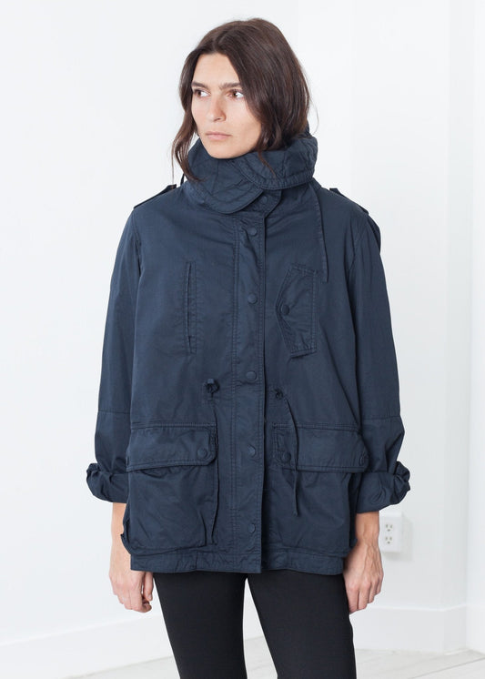 Marquee Coat in Steel - formtest11