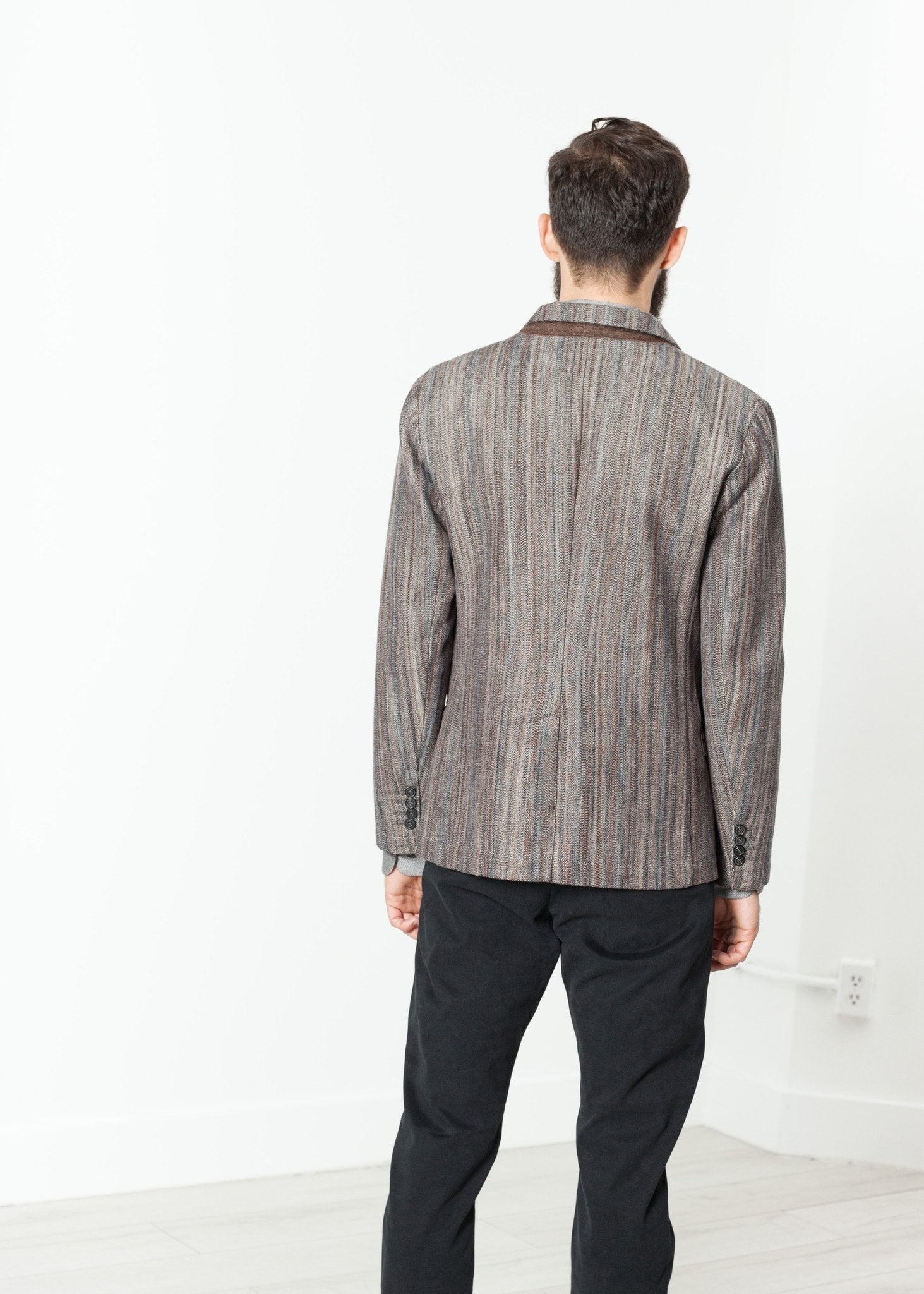 Watercolor Sport Jacket in Brown/Blue - formtest11