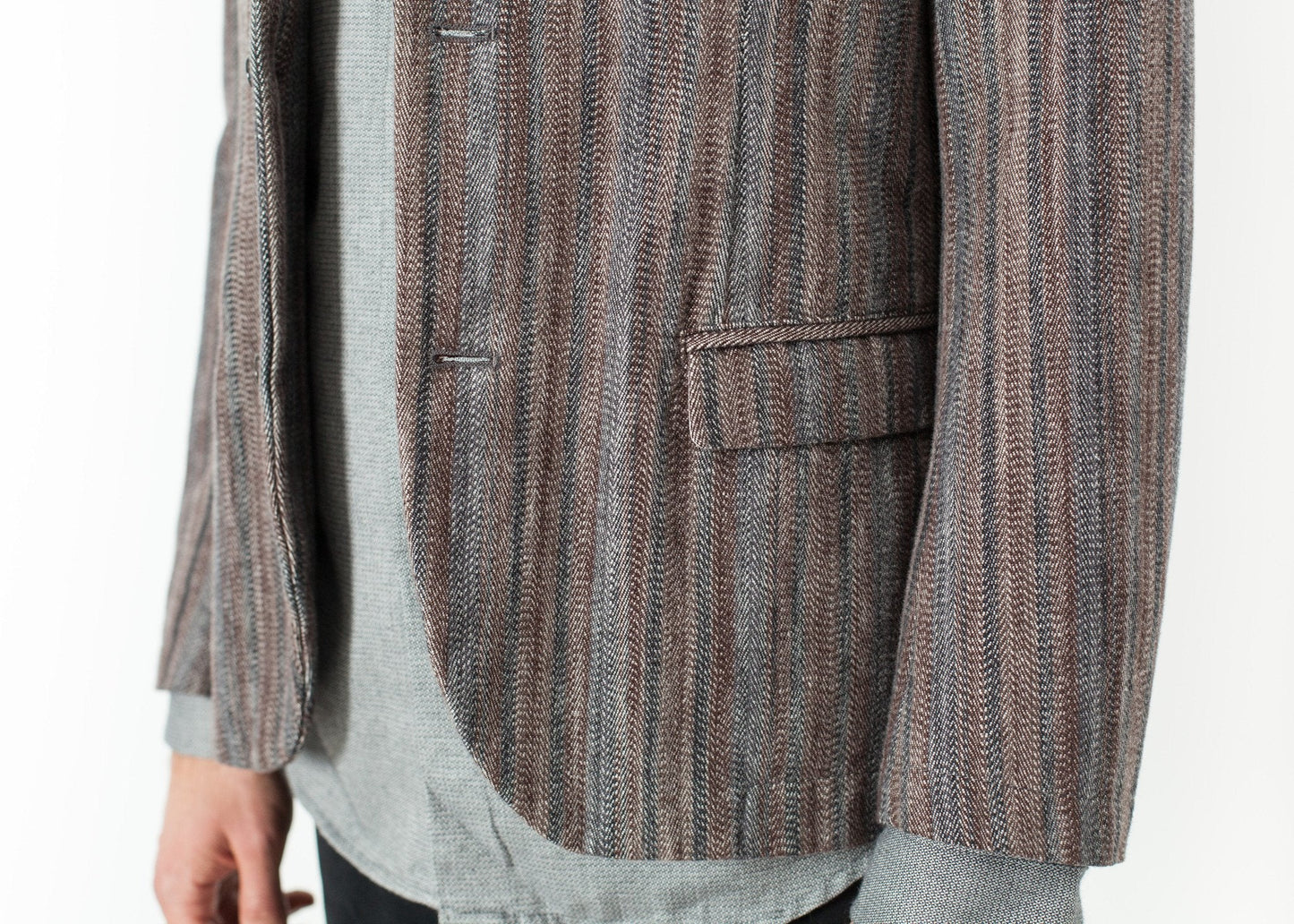 Watercolor Sport Jacket in Brown/Blue - formtest11
